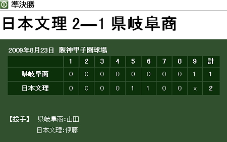 準決勝県岐阜商